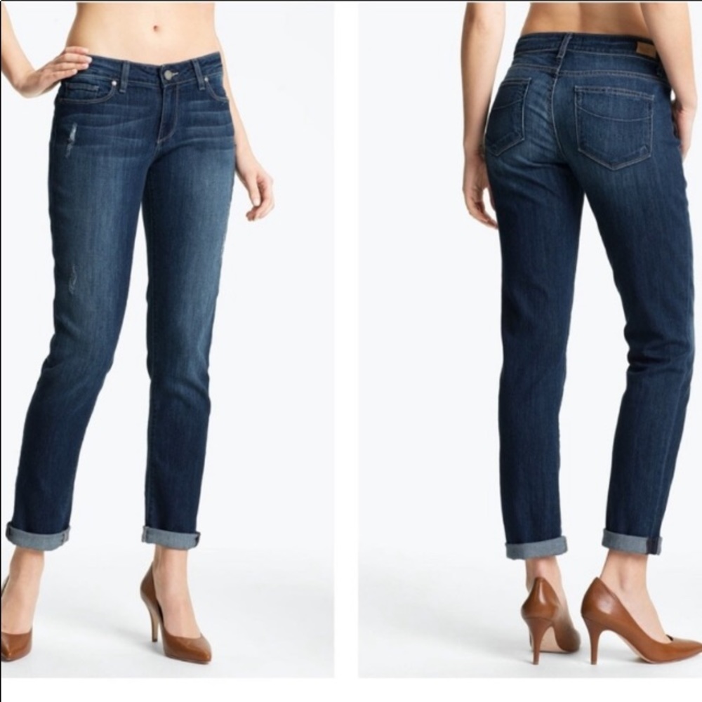 Paige jimmy jimmy straight leg jean slight distressing
